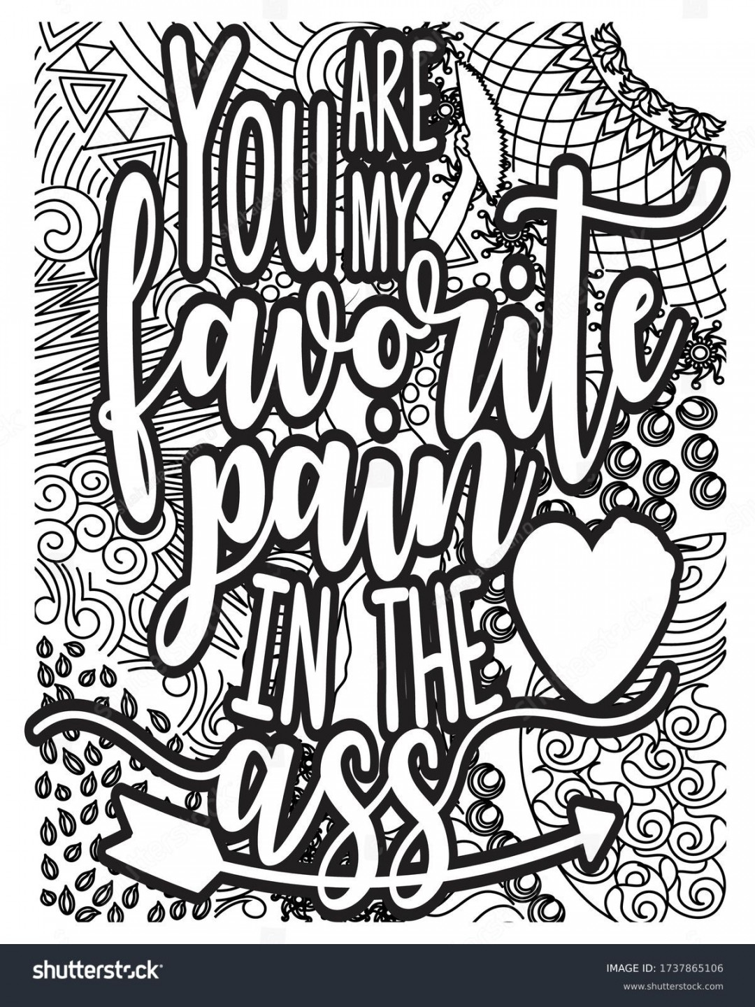 ,56 Adult Coloring Pages Quotes Images, Stock Photos, D objects