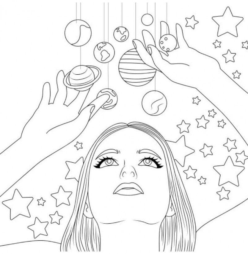 Aesthetics Coloring Pages -  Free coloring pages  Cute coloring