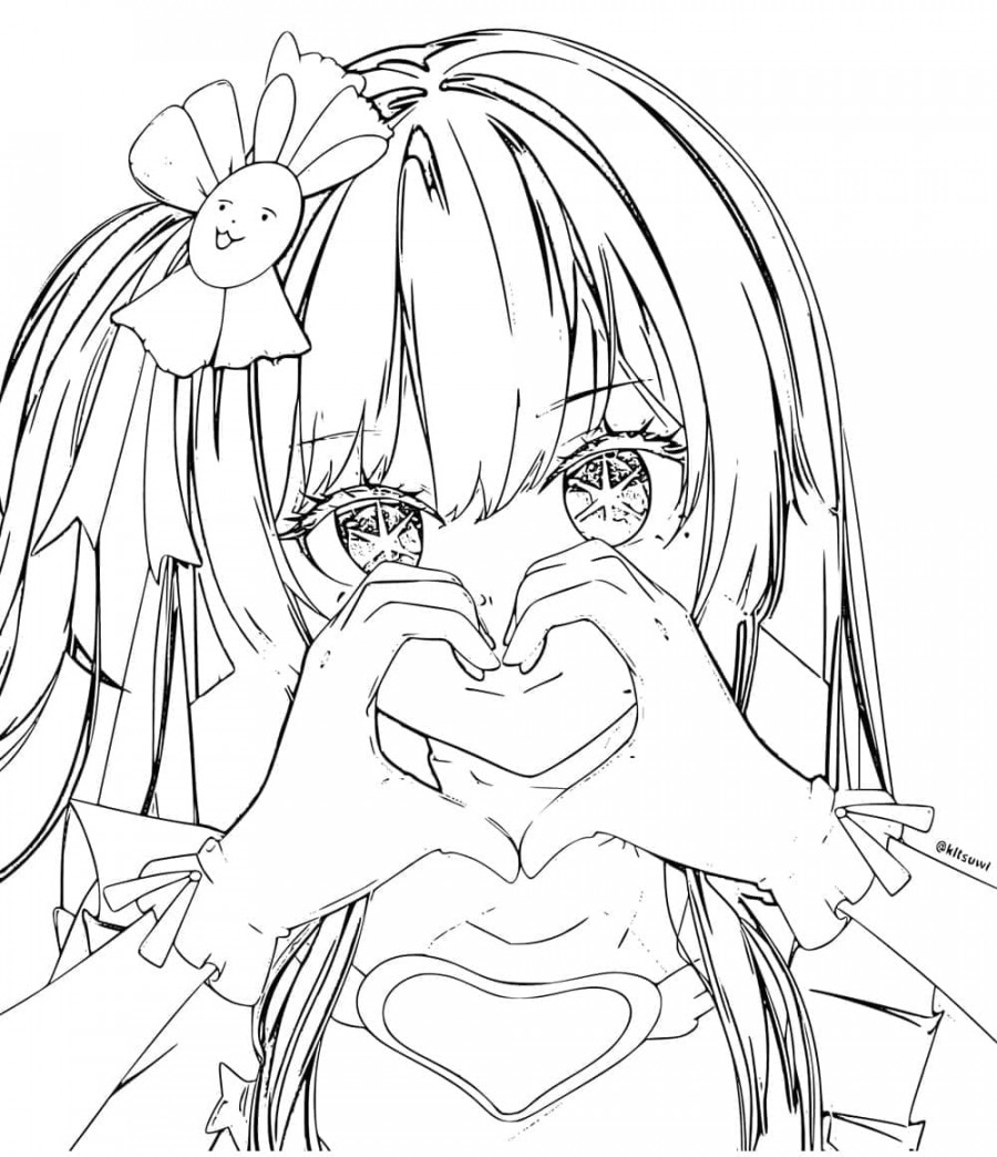 Ai Hoshino from Anime Oshi No Ko coloring page - Download, Print