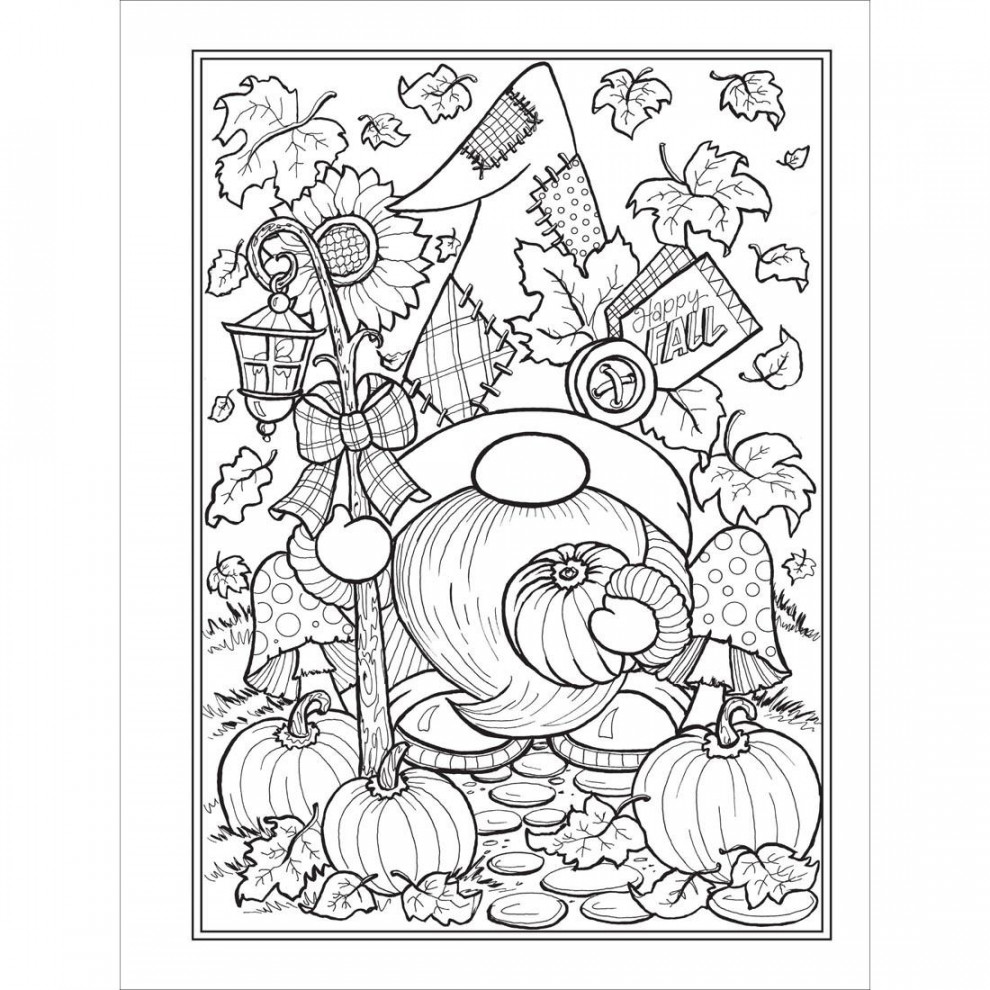 Autumn Harvest Coloring Book  United Art & Education