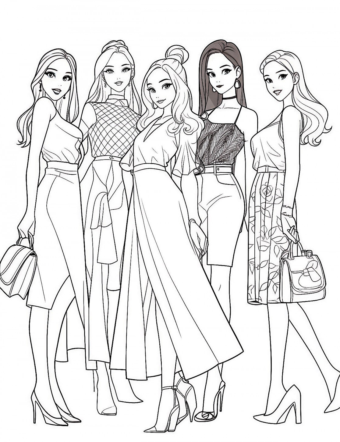 Barbie Coloring Pages For Kids And Adults - Our Mindful Life