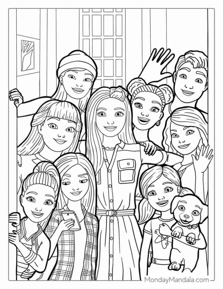 Barbie Coloring Pages (Free PDF Printables)