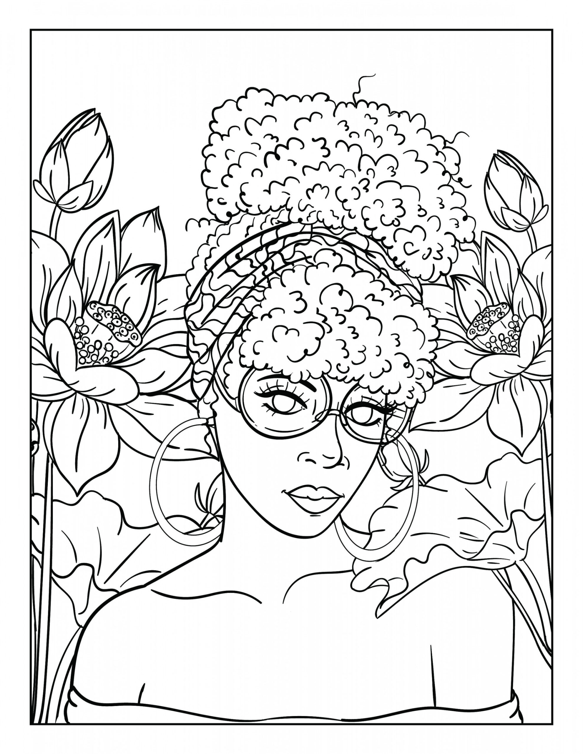 Black Girl Magic  Black Gril Coloring Pages Coloring Pages