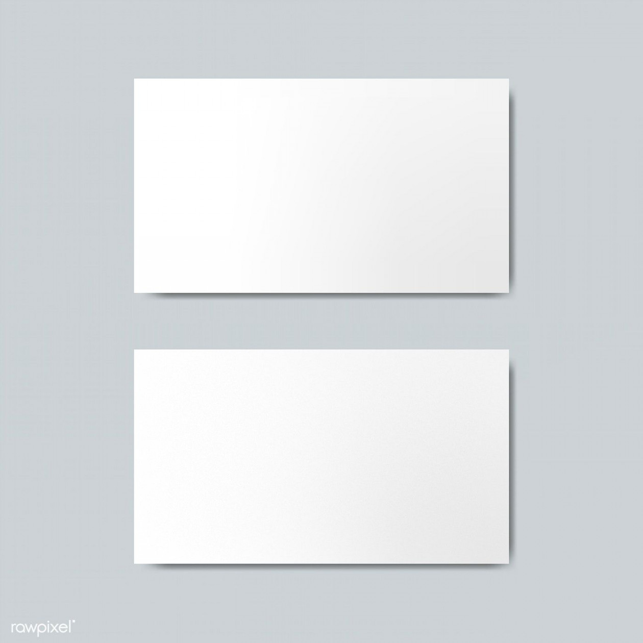 Blank business card design mockup vector  premium image by