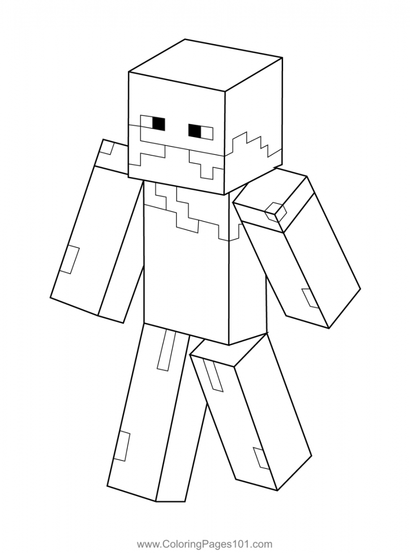 Blaze Minecraft Coloring Page for Kids - Free Minecraft Printable