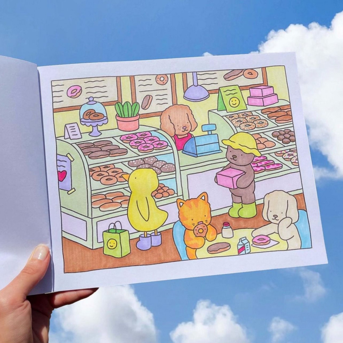 Bobbie Goods Coloring Book - Donut Shop en   Pegatinas