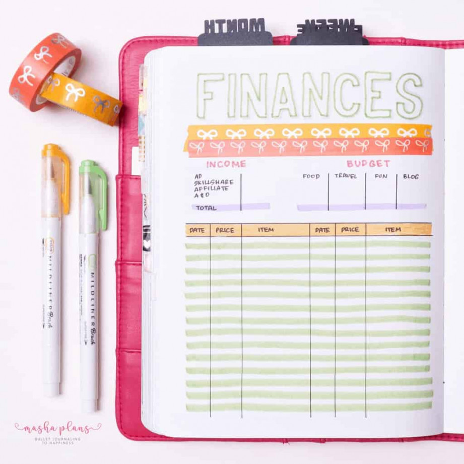 Bullet Journal Budget Tracker Ideas To Organize Your Finances