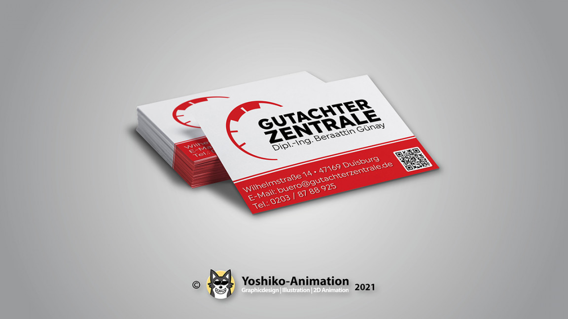 Business Card Design Gutachterzentrale Duisburg by Yoshiko