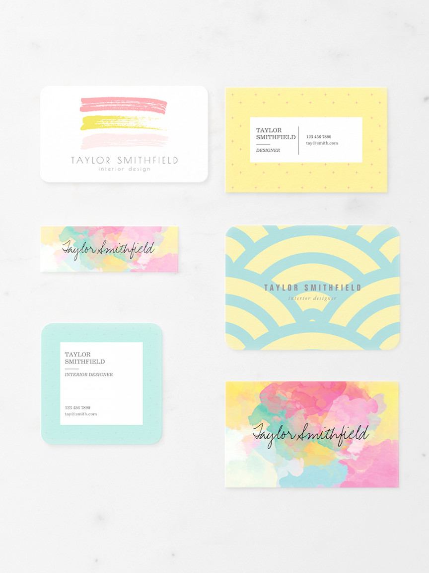 Business Card Size Comparisons  Zazzle Ideas