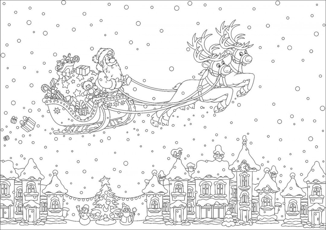 Christmas Coloring Pages for Kids & Adults: Fun & Free Printable