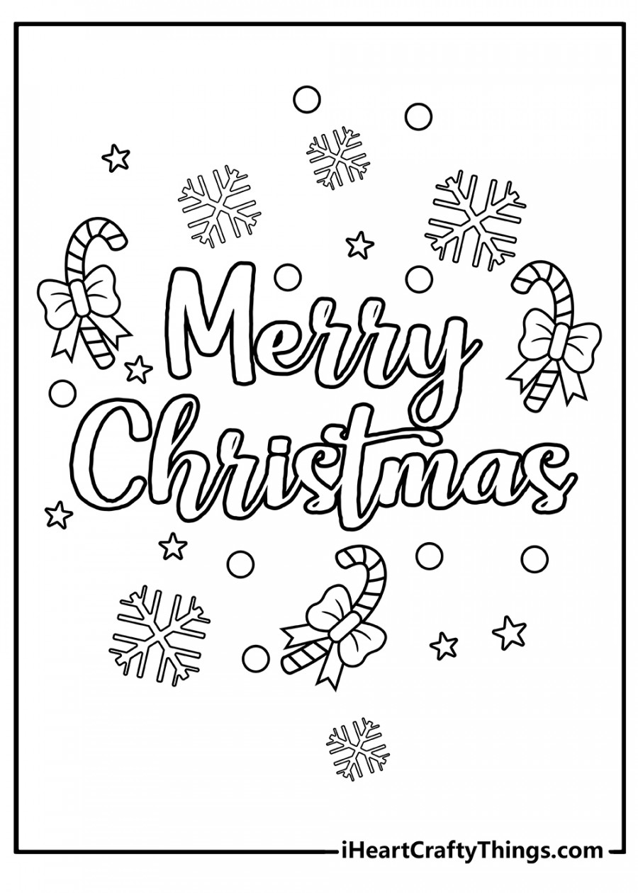 Christmas Coloring Pages (% Free Printables)