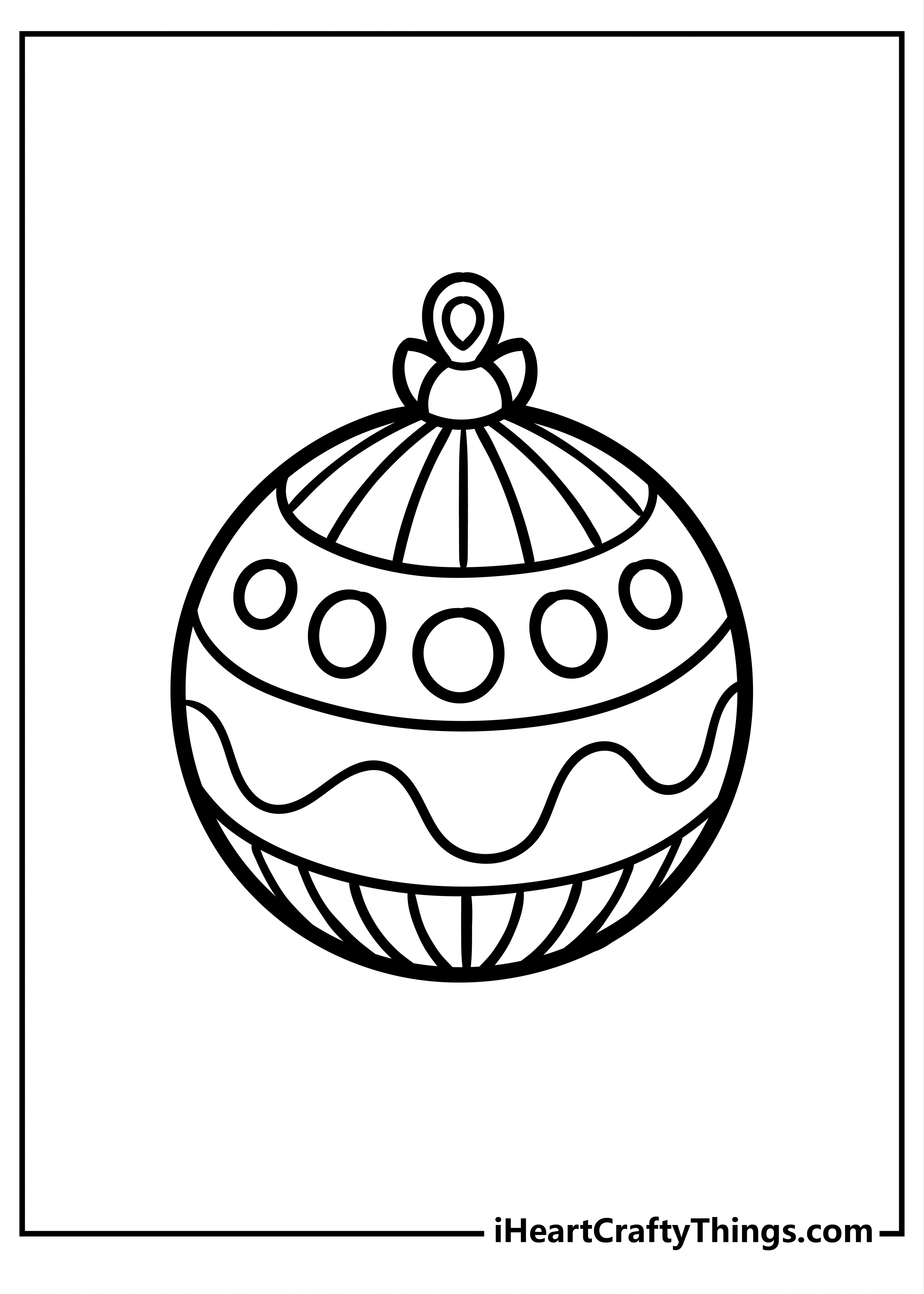 Christmas Ornament Coloring Pages (% Free Printables)