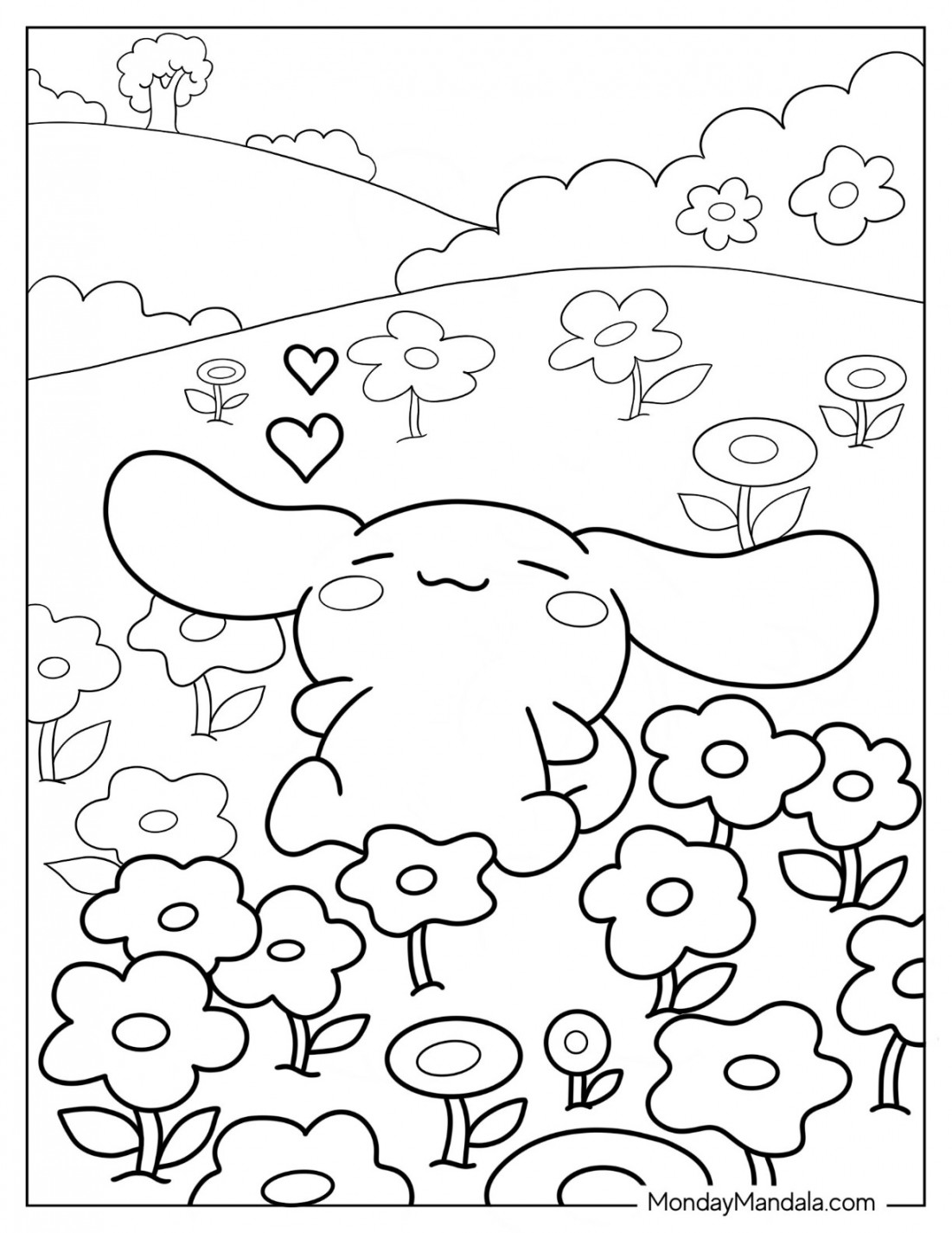 Cinnamoroll Coloring Pages (Free PDF Printables)