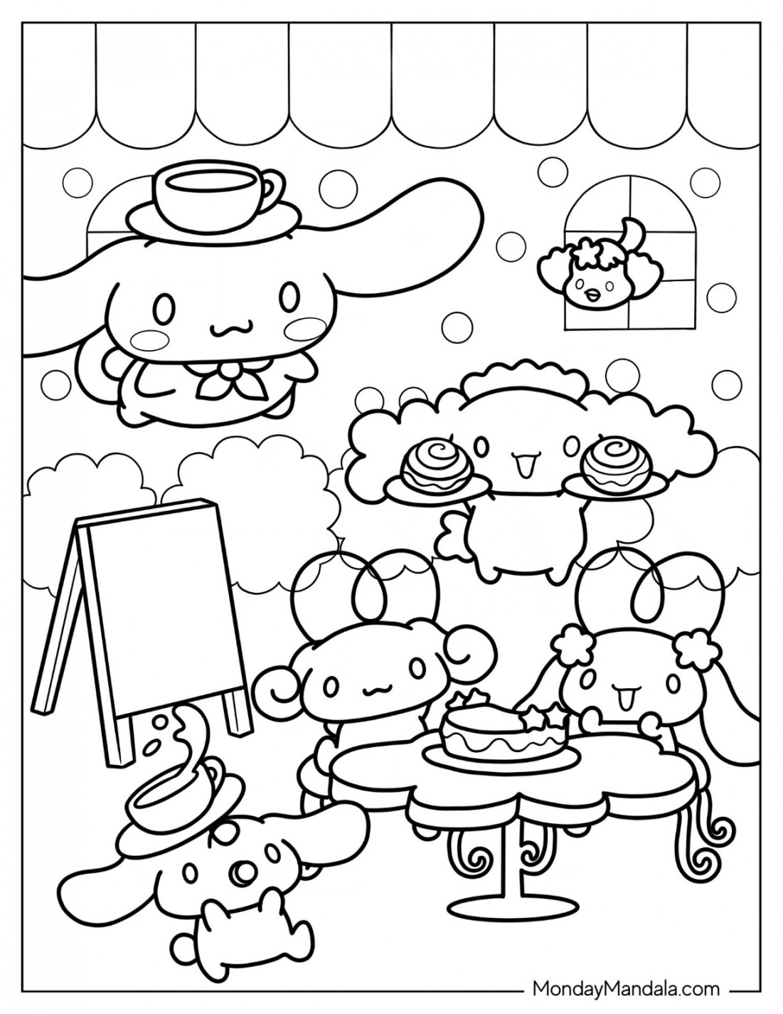 Cinnamoroll Coloring Pages (Free PDF Printables)