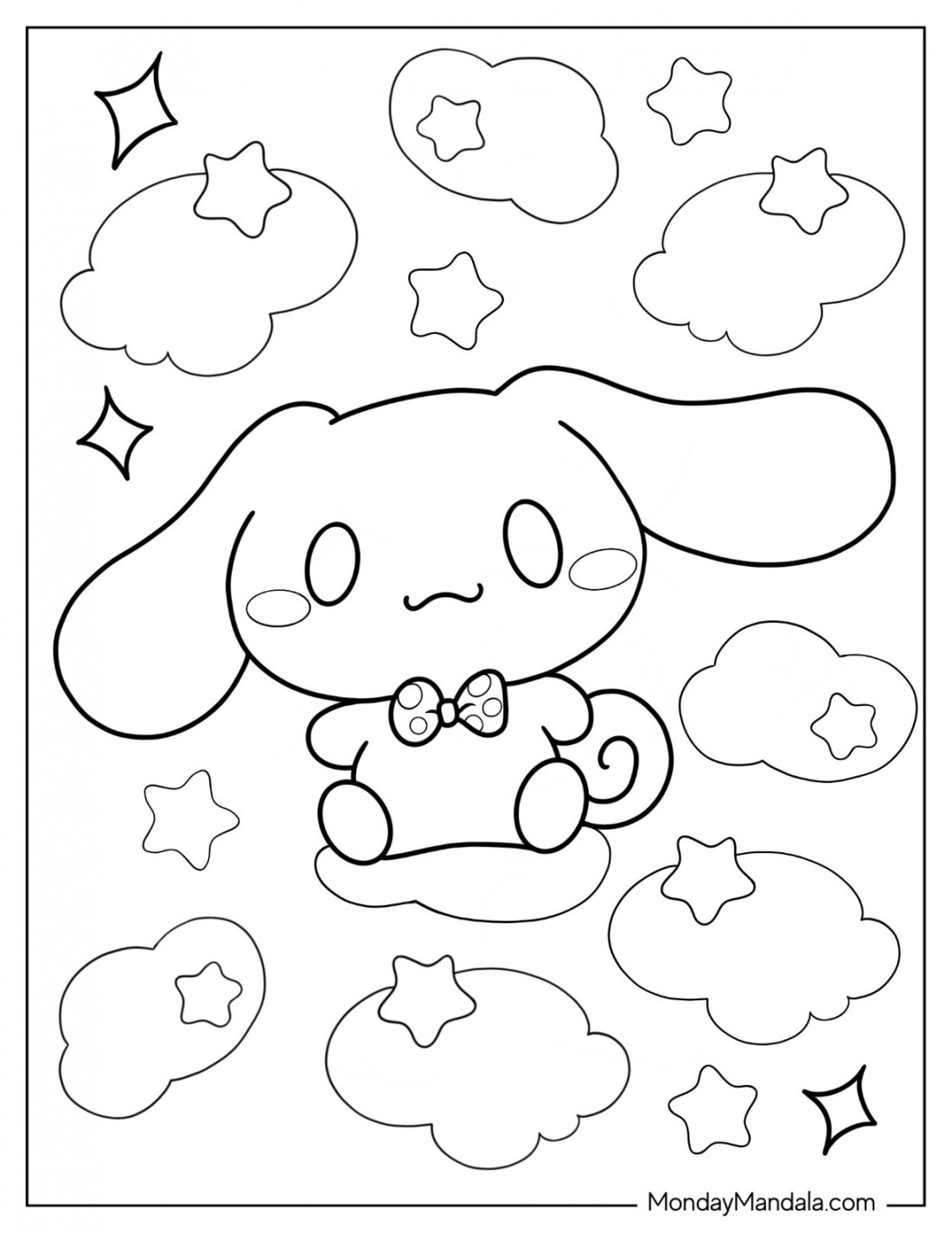 Cinnamoroll Coloring Pages (Free PDF Printables)