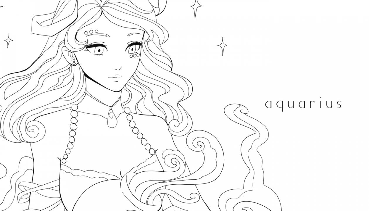 COLORING BOOK  Zodiac Signs as Anime on Behance