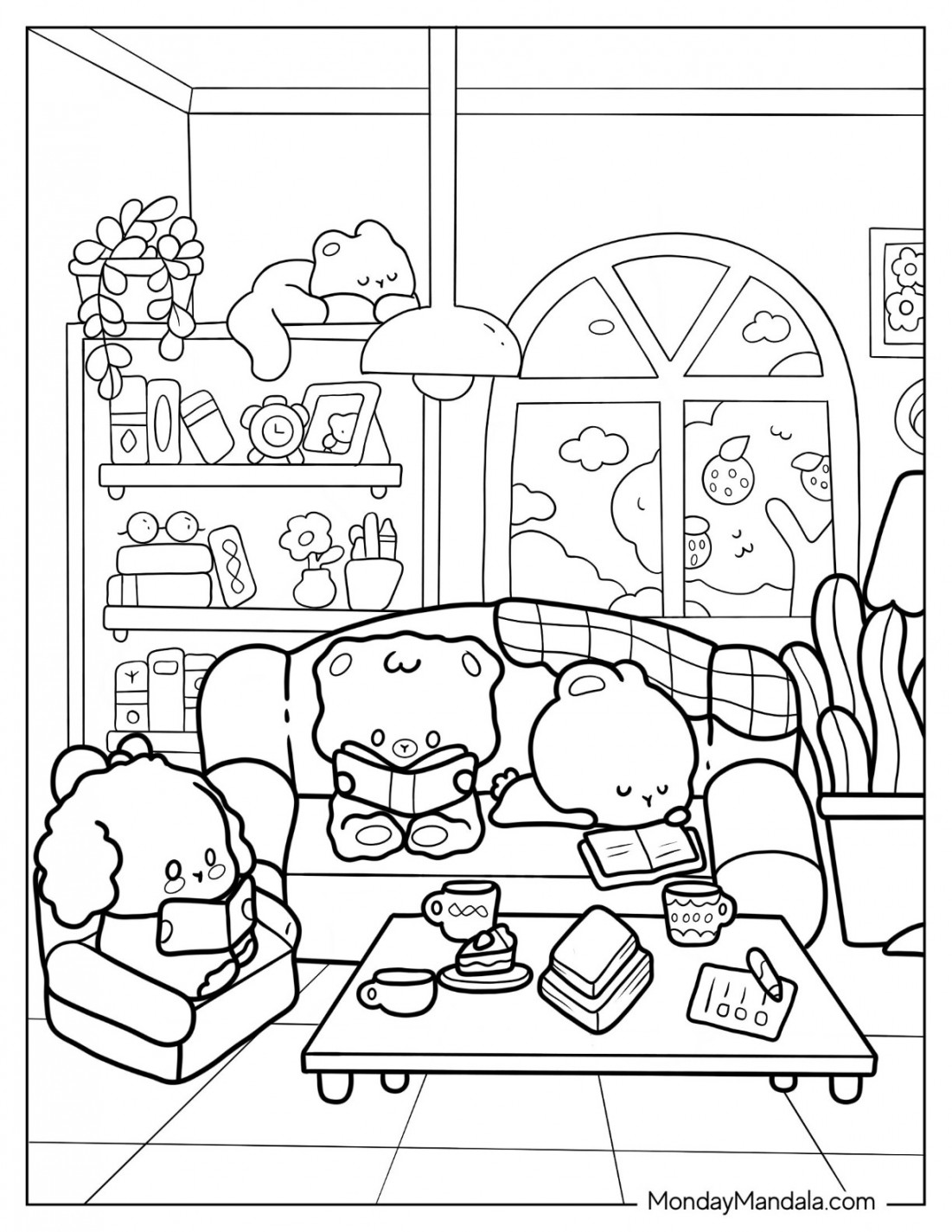 Cute Coloring Pages (Free PDF Printables)