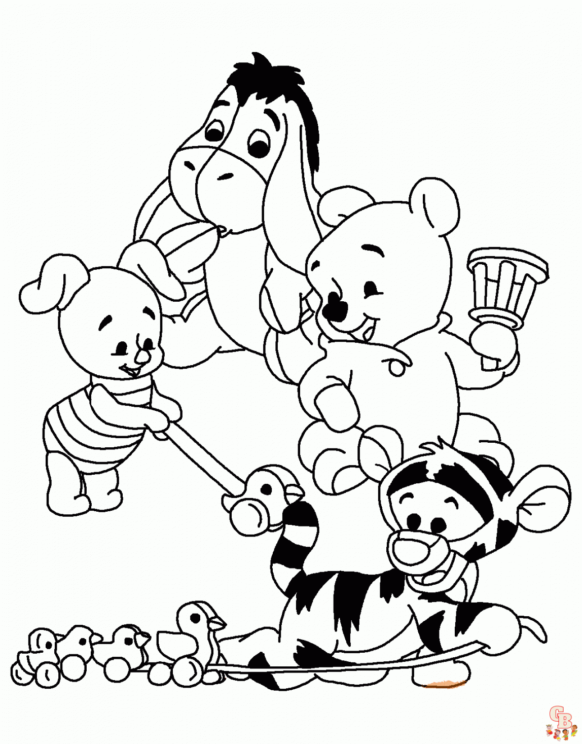 Cute Disney Babies Coloring Pages: Free Printable Sheets for Kids