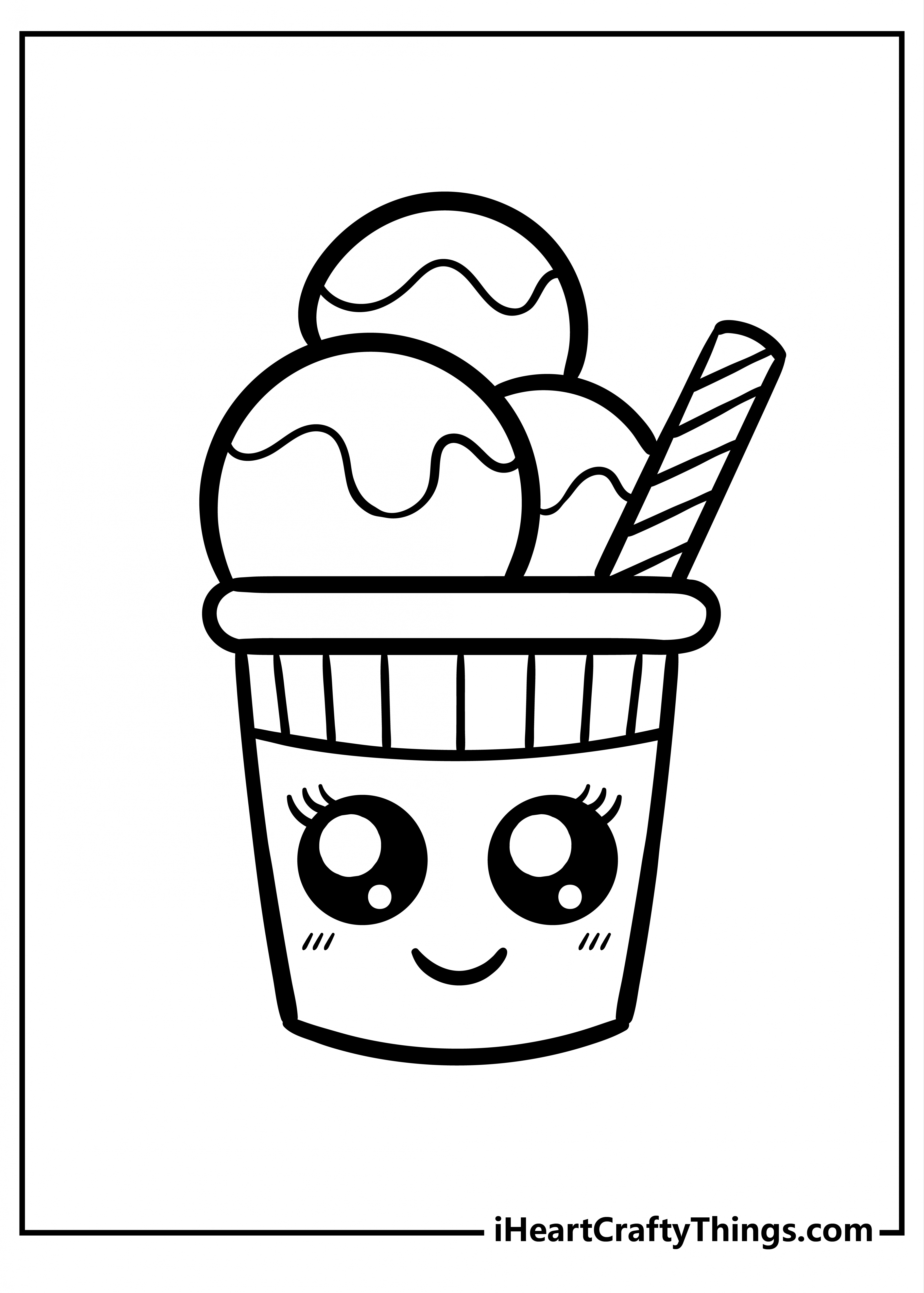 Cute Food Coloring Pages (% Free Printables)