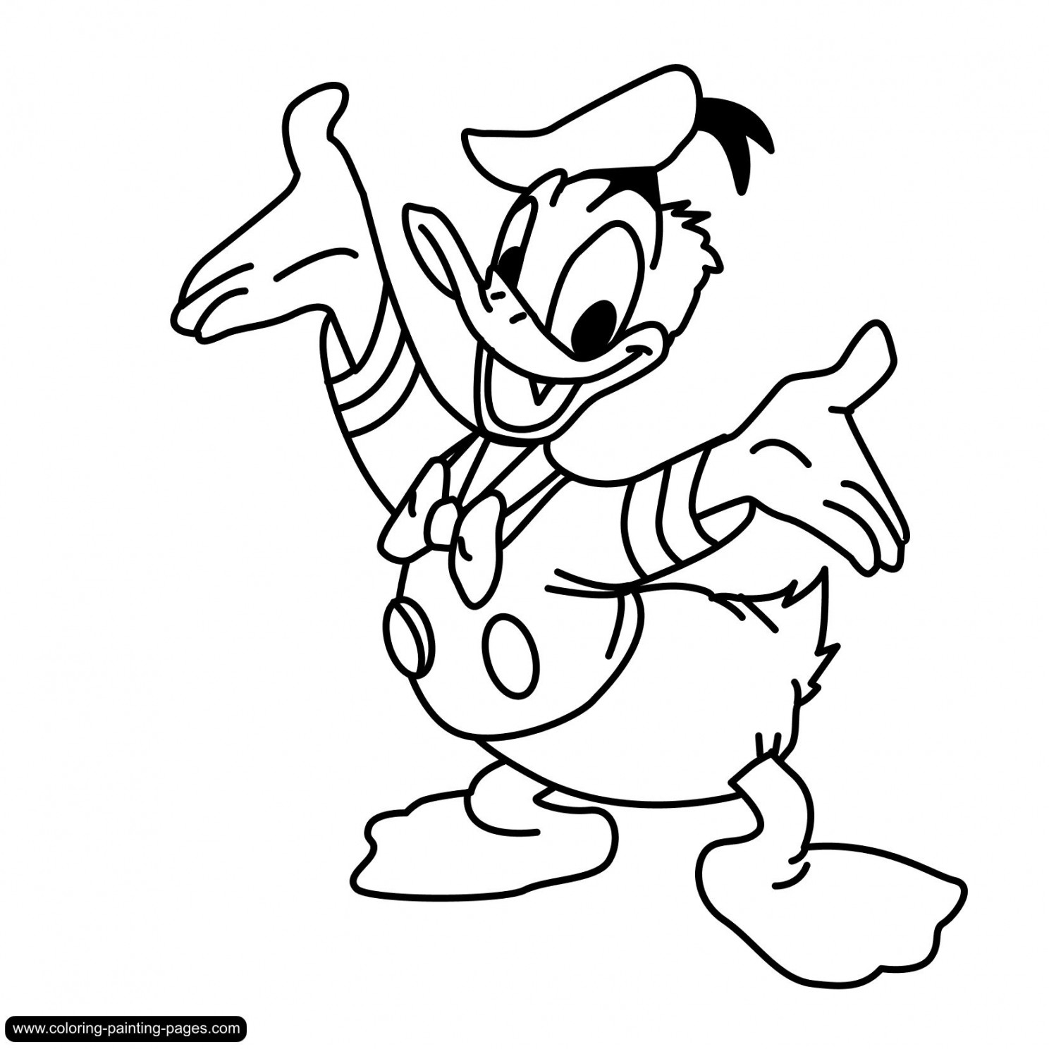 Daisy Duck Coloring Pages Printable Donald Duck Coloring Pages