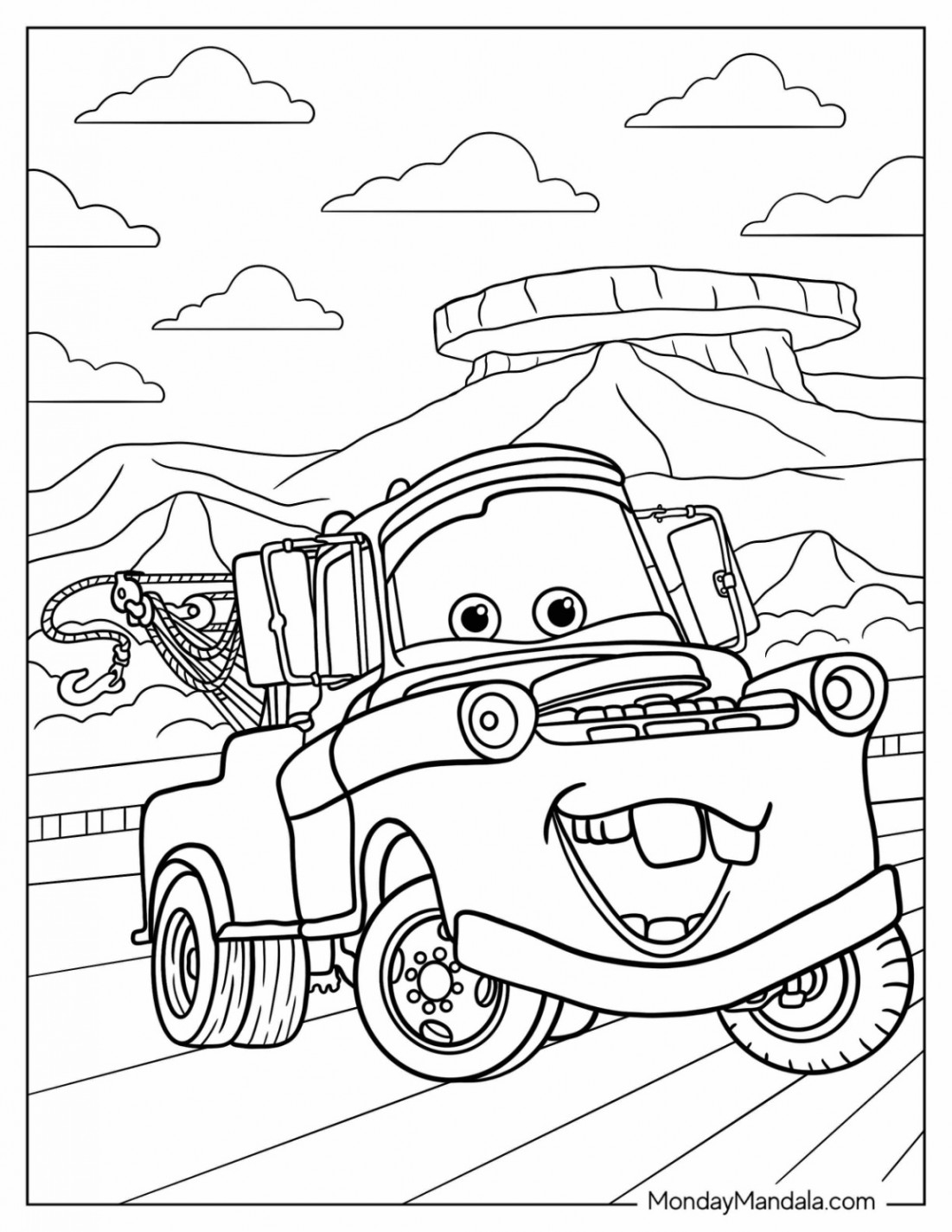 Disney Cars Coloring Pages (Free PDF Printables)