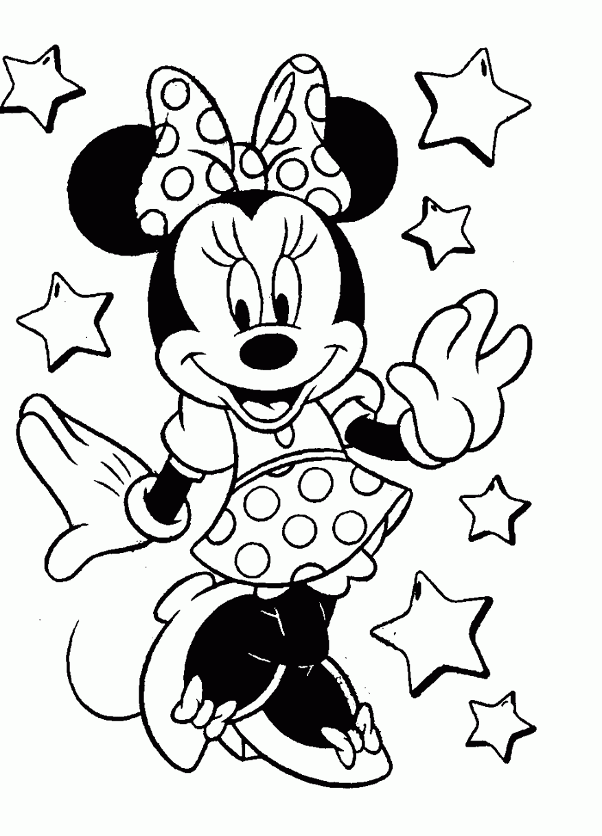 disney minnie mouse dancing with stars coloring page  Free disney