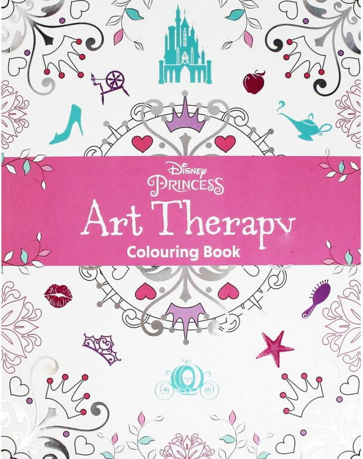 Disney Princess Art Therapy Colouring Book