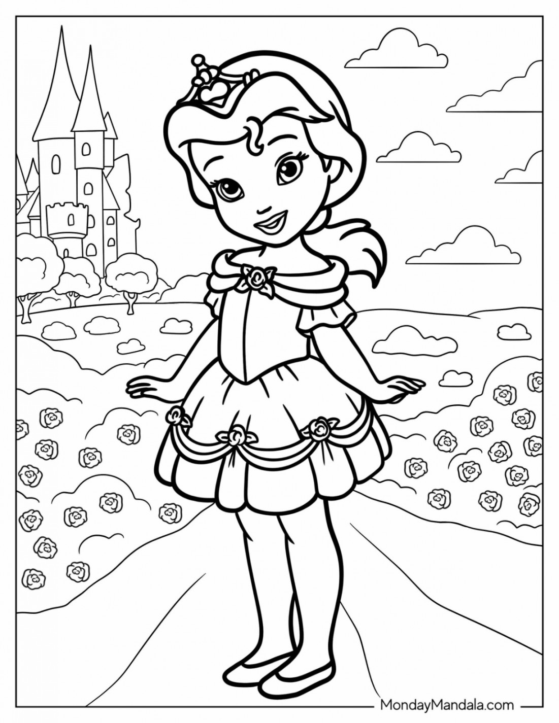 Disney Princess Coloring Pages (Free PDF Printables)