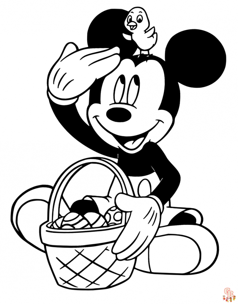 Easter Disney Coloring Pages: Free Printable and Easy-to-Print