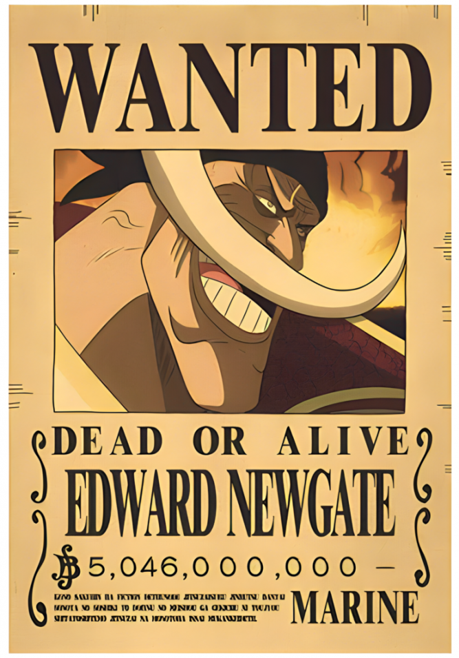 Edward Newgate Wanted Poster – Kage Tsuki