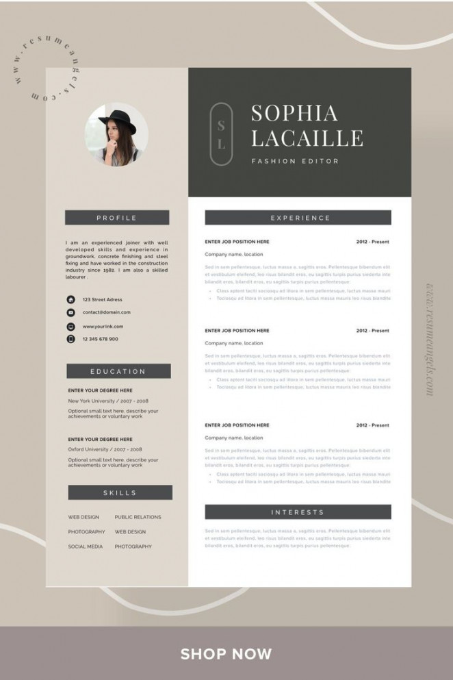 Elegant CV Template "Abbey Road"  Cv template, Acting resume