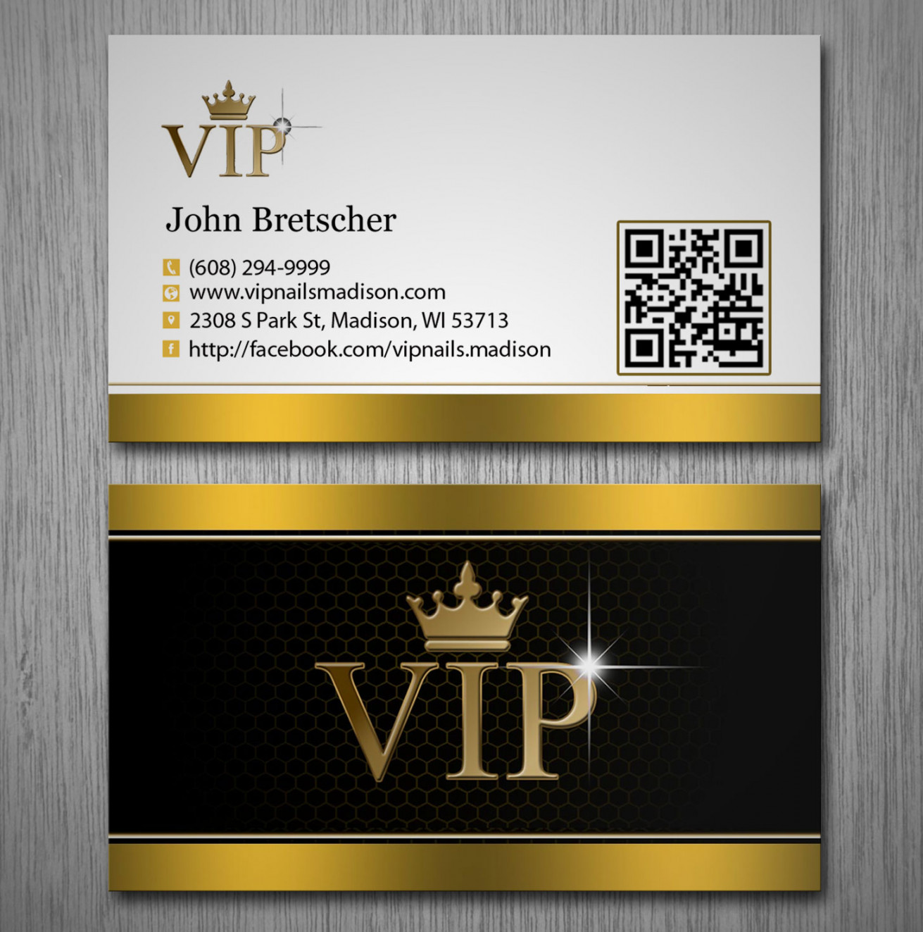 Elegant, Spielerisch, Business Visitenkarten-Design für VIP Nails