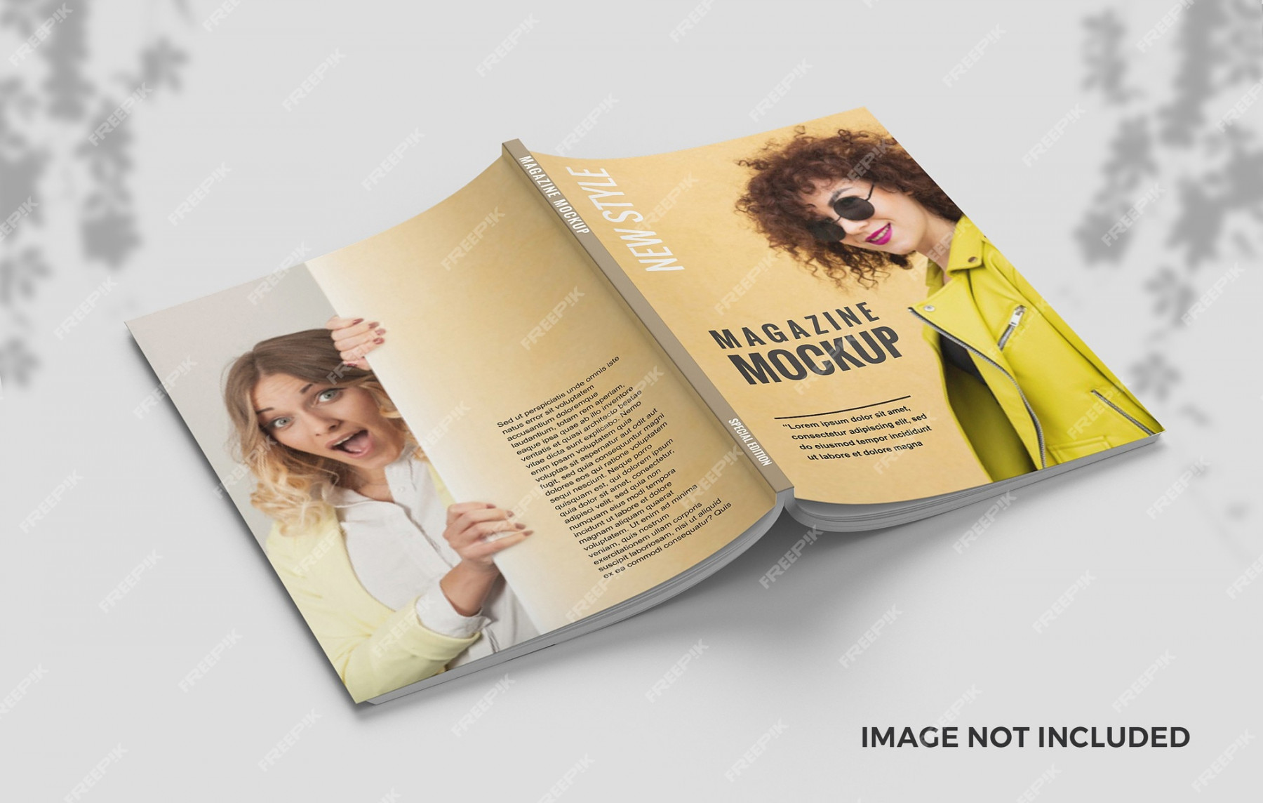 Elengant cover und back cover magazin modell  Premium-PSD-Datei