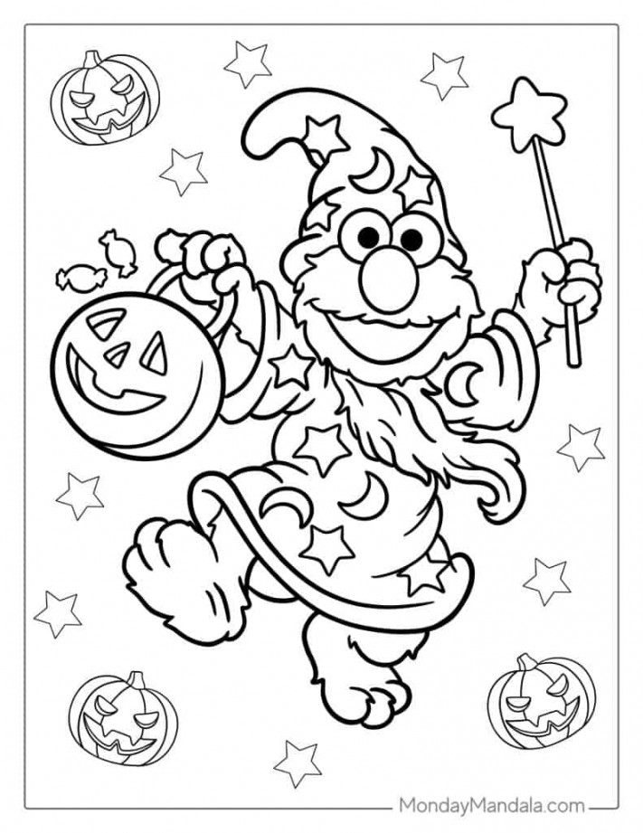 Elmo Coloring Pages (Free PDF Printables)