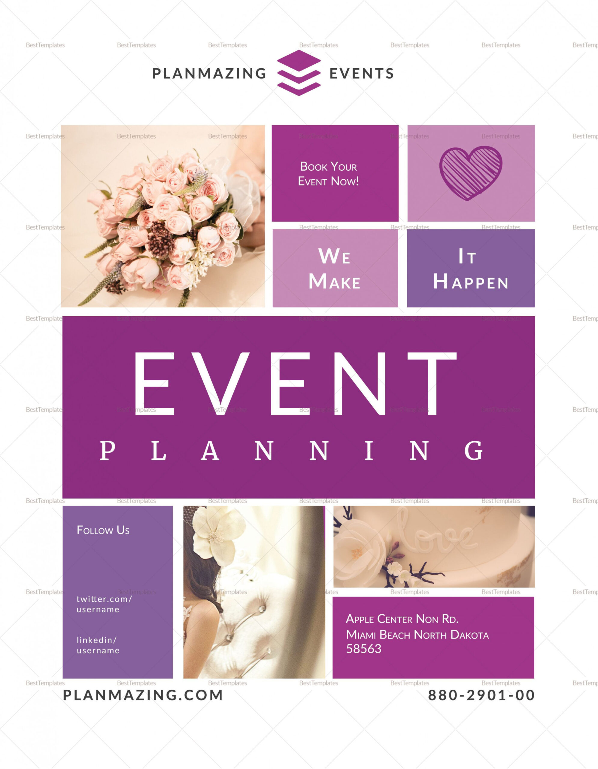 Event Planning Flyer Template  Event planning flyer, Event