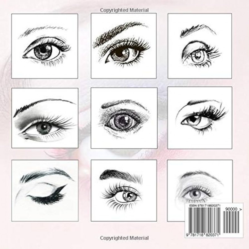 Eyes - Coloring Book: Color  Beautiful Women Eye Drawings – Practice  Adding Eye Make Up - For Adults & Teenagers