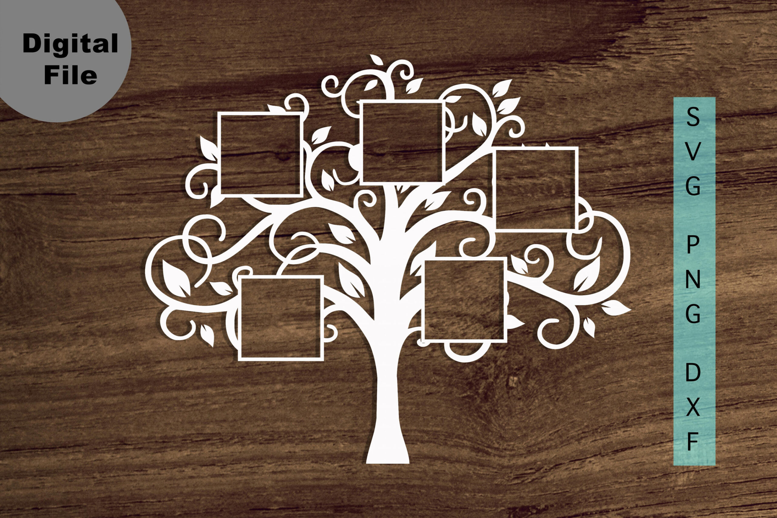 Family Tree  Members Svg Family Tree Square Svg/png/dxf - Etsy