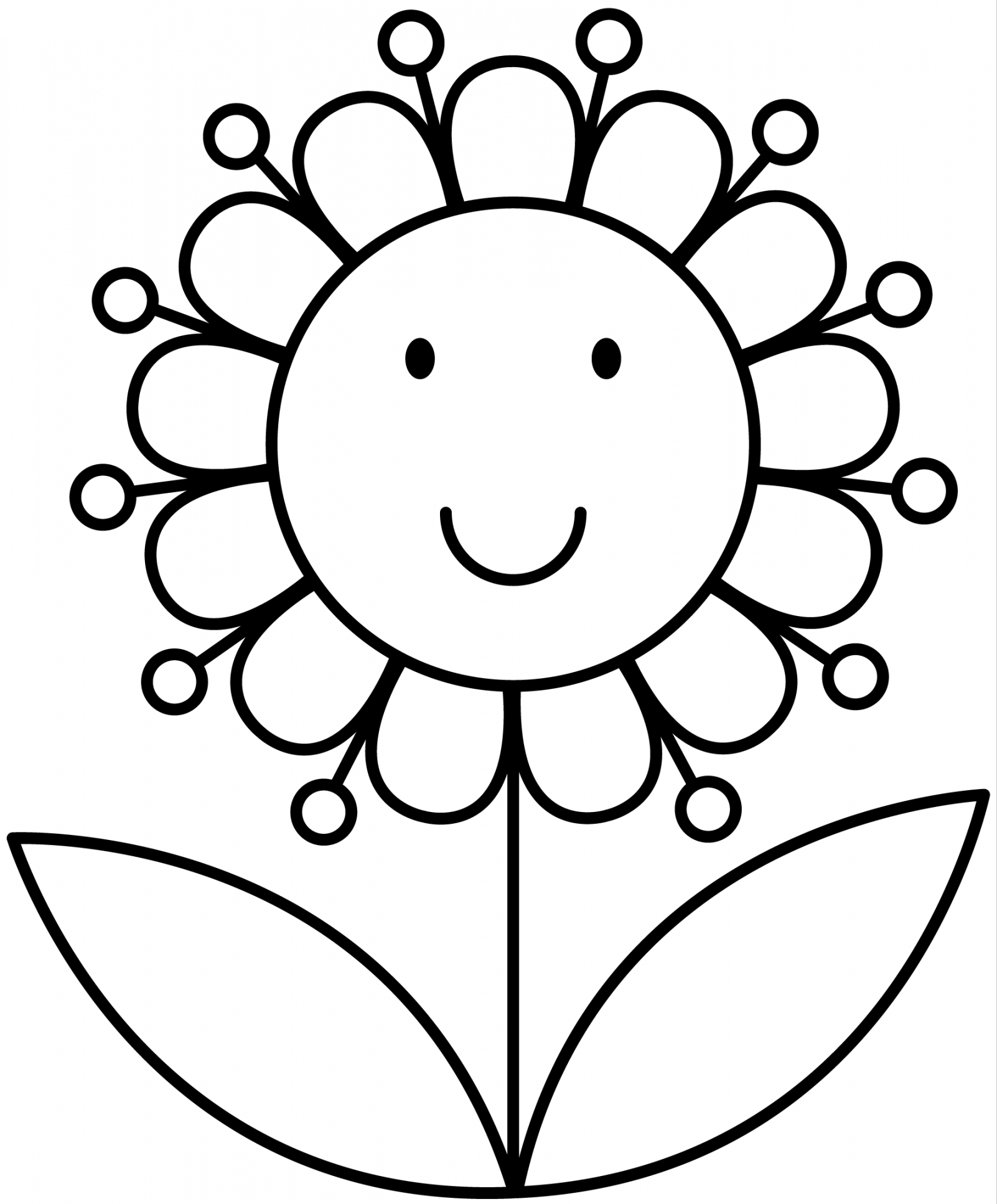 Flower  Flower coloring pages, Printable flower coloring pages