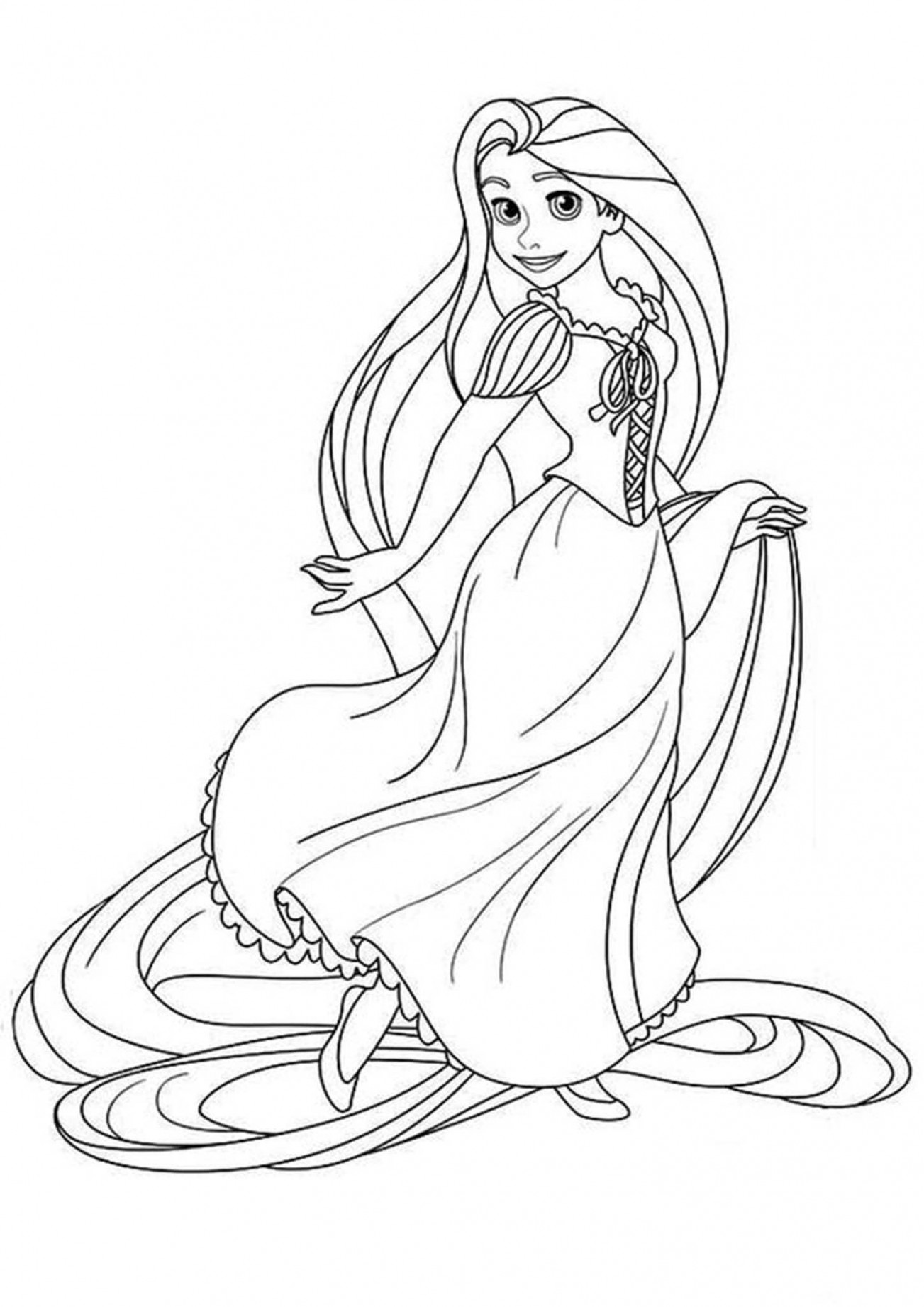 Free & Easy To Print Tangled Coloring Pages  Tangled coloring