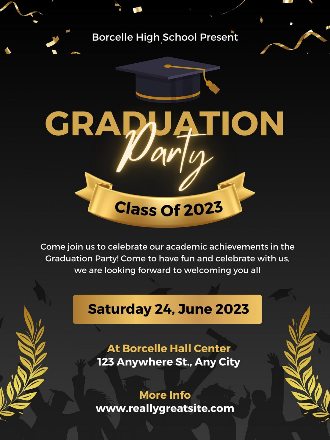 Free and customizable graduation templates