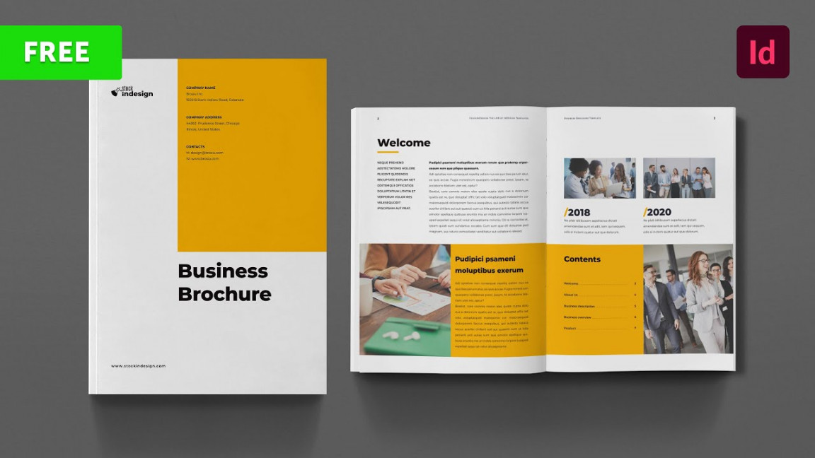 Free Brochure Template - StockInDesign