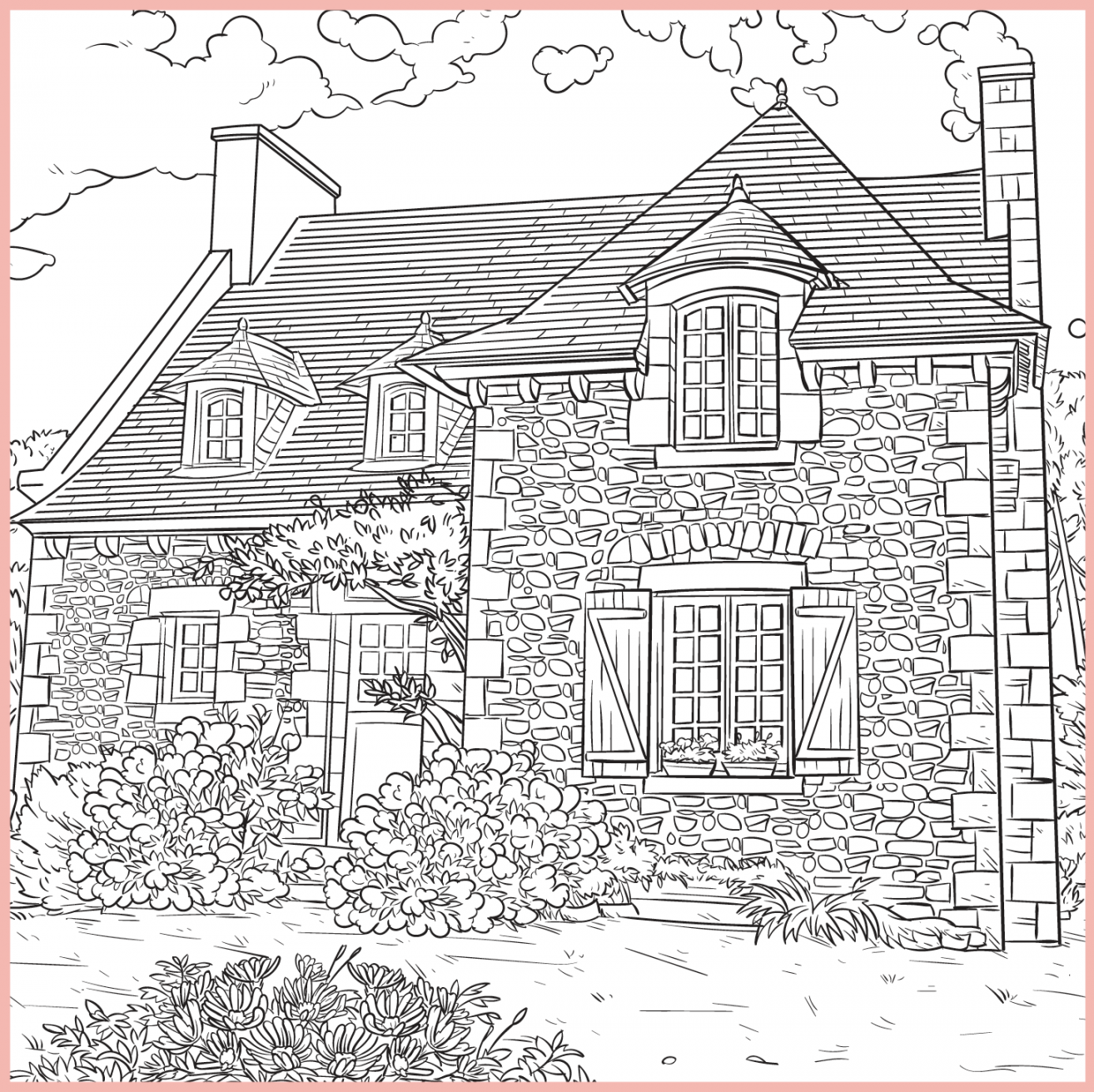 Free Cottagecore Aesthetic Coloring Pages  Ulysses Press