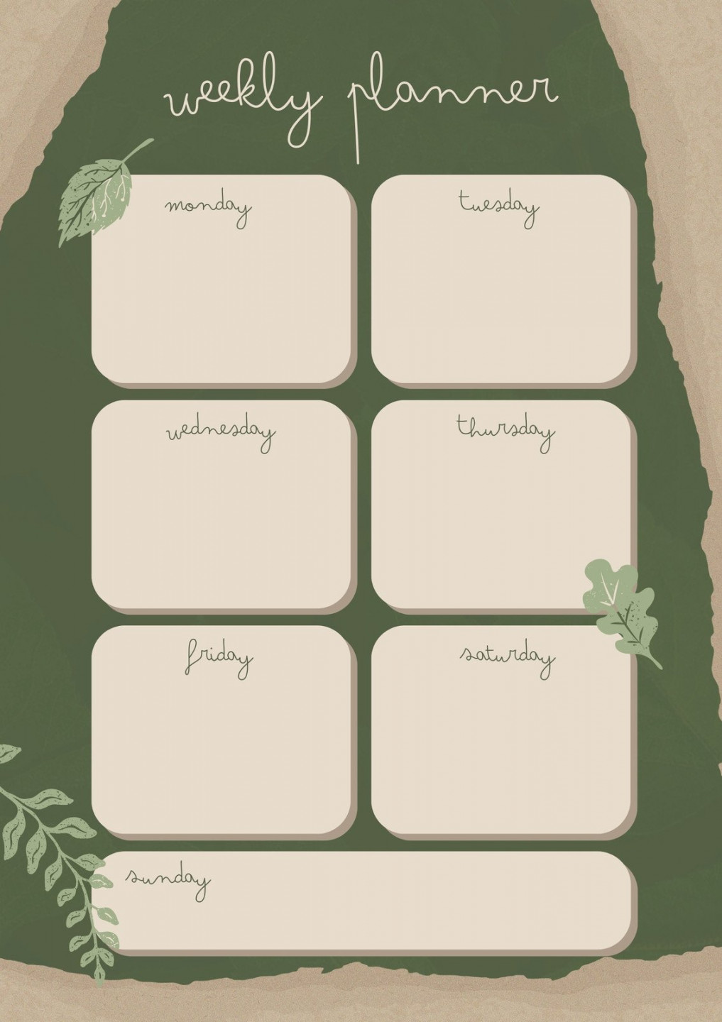 Free, custom, printable aesthetic planner templates  Canva