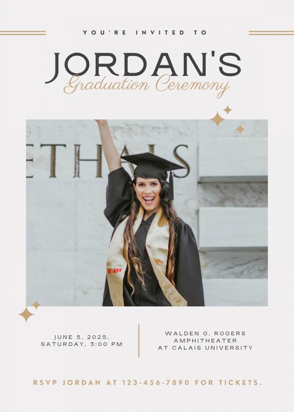 Free custom printable graduation invitation templates  Canva