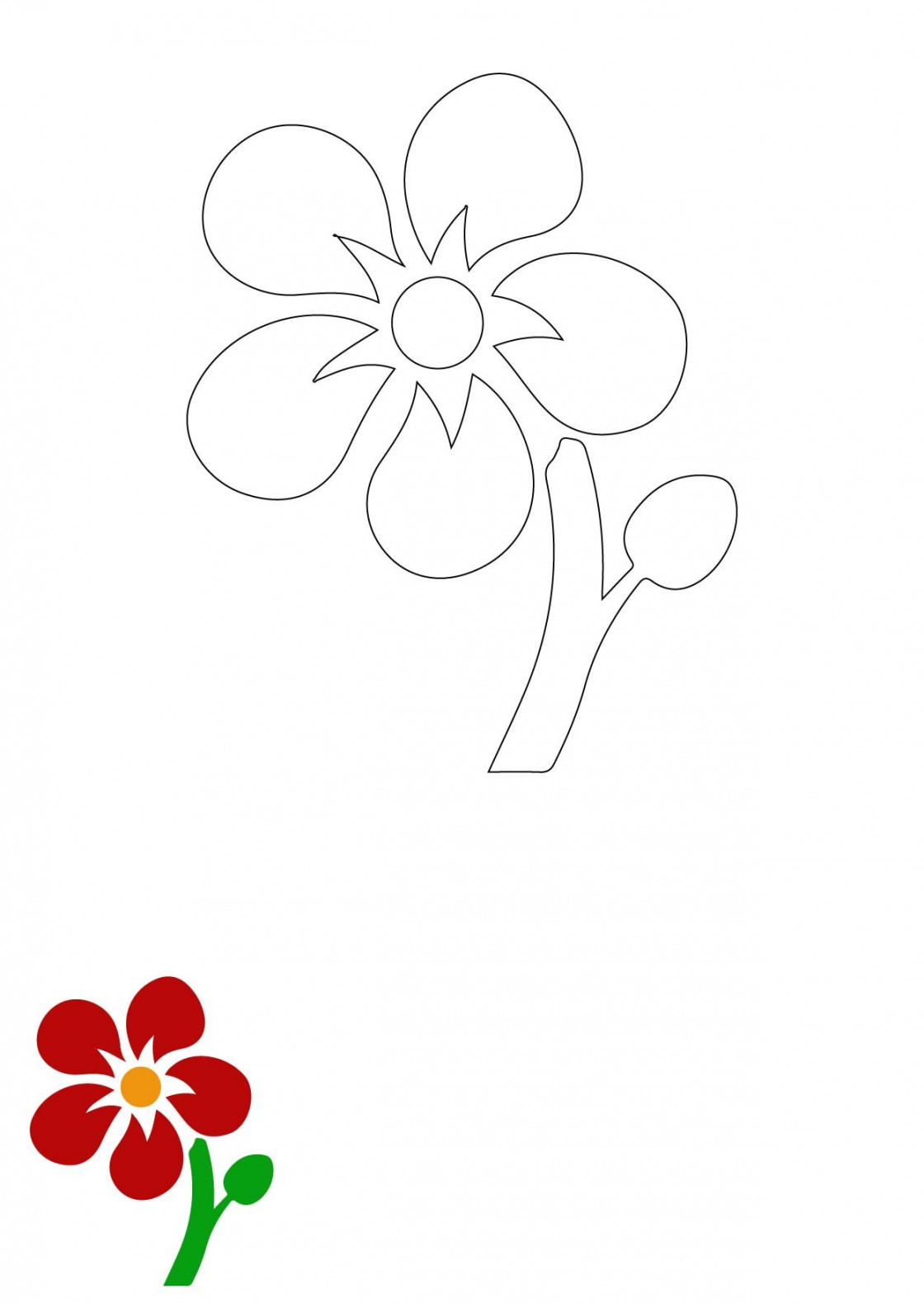 FREE Flower Coloring Page Template - Download in Word, Google Docs