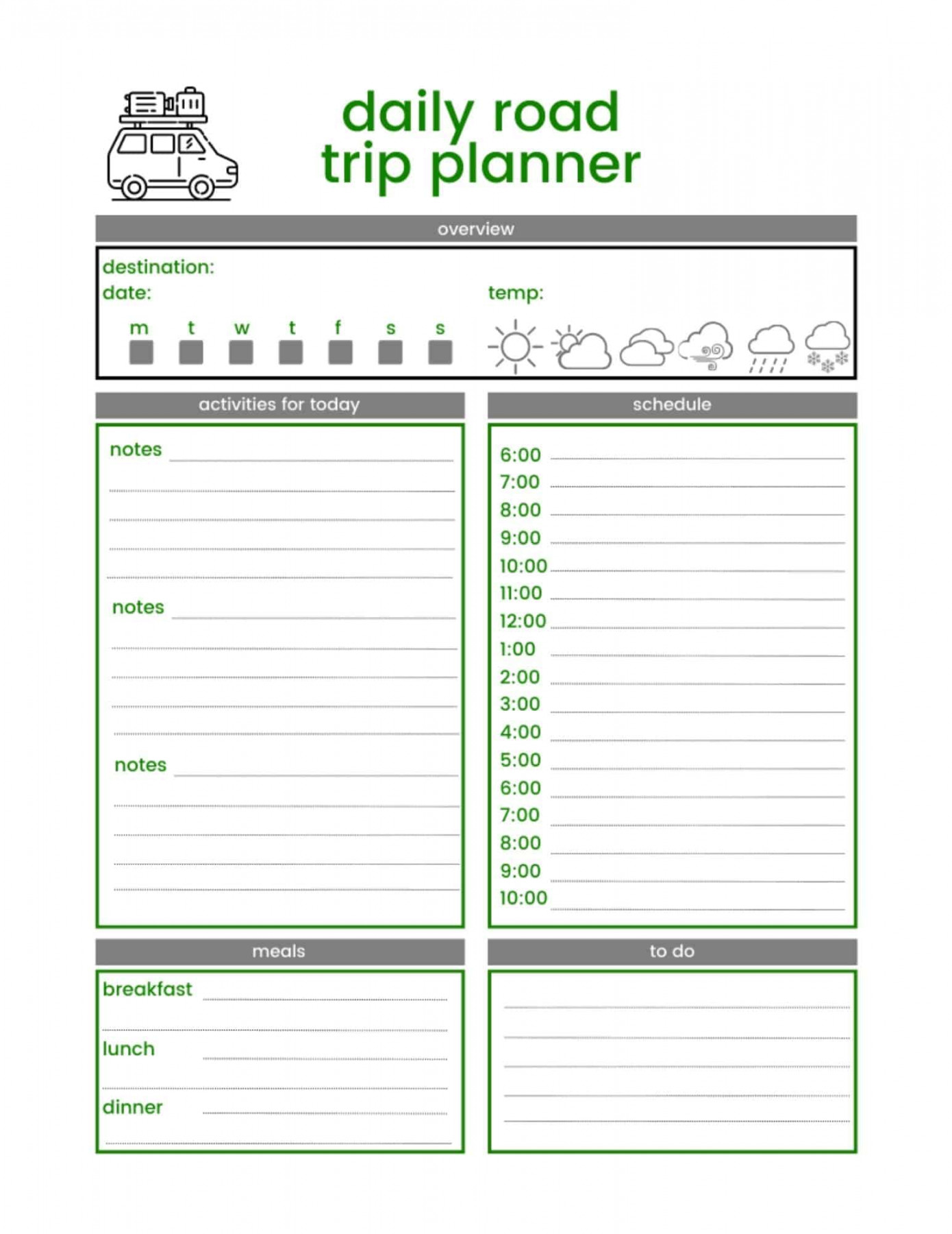 FREE Printable Camping Planner - This Big Adventure