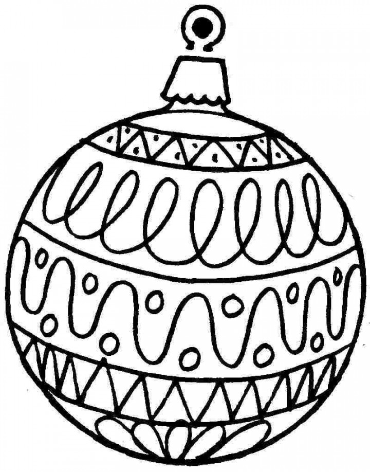 Free Printable Christmas Ornament Coloring Pages  Christmas