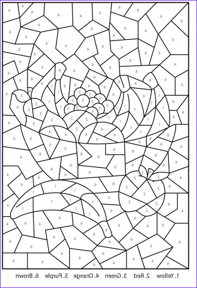 Free Printable Color By Number Coloring Pages For Adults