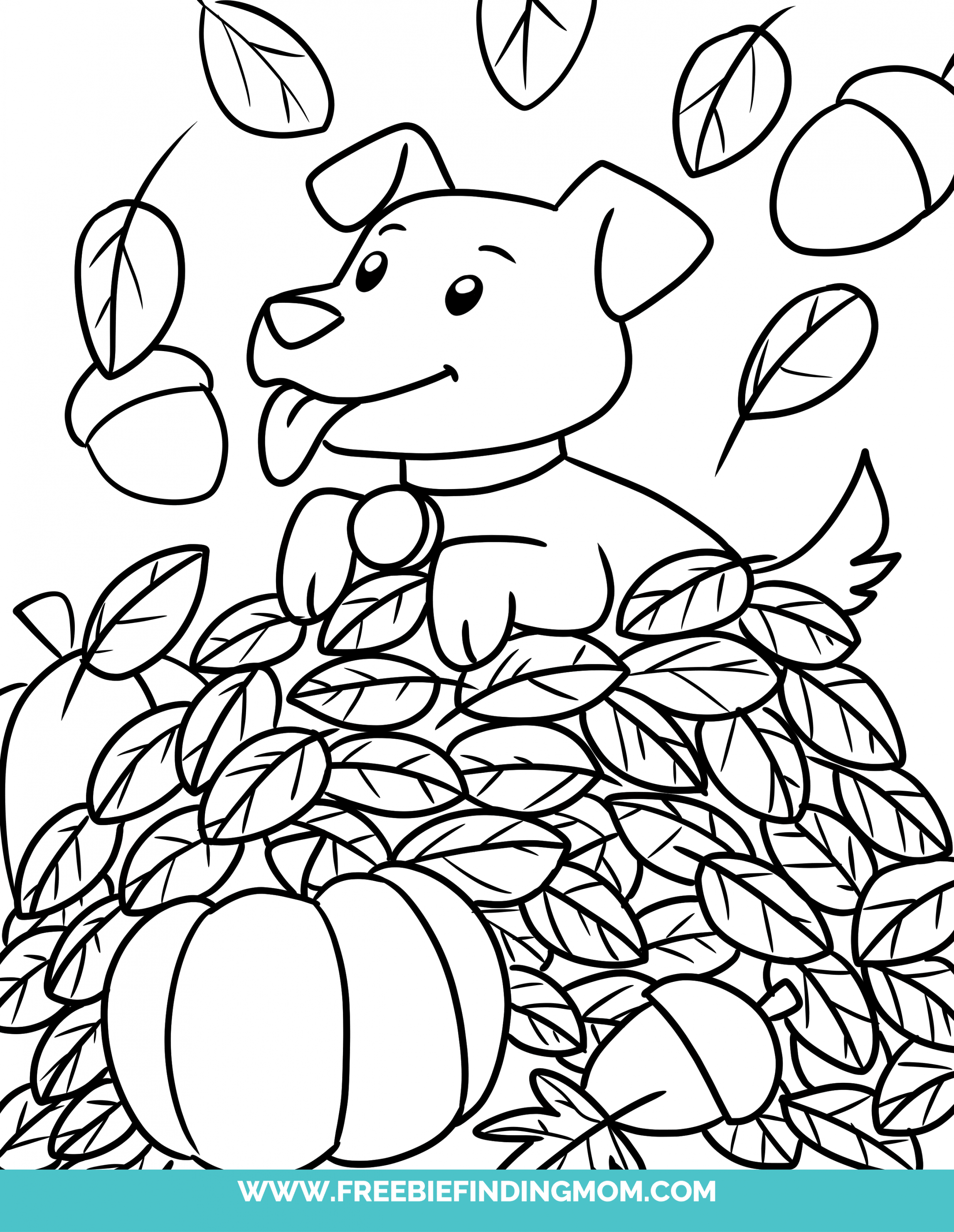 Free Printable Cute Fall Coloring Pages Story - Freebie Finding Mom