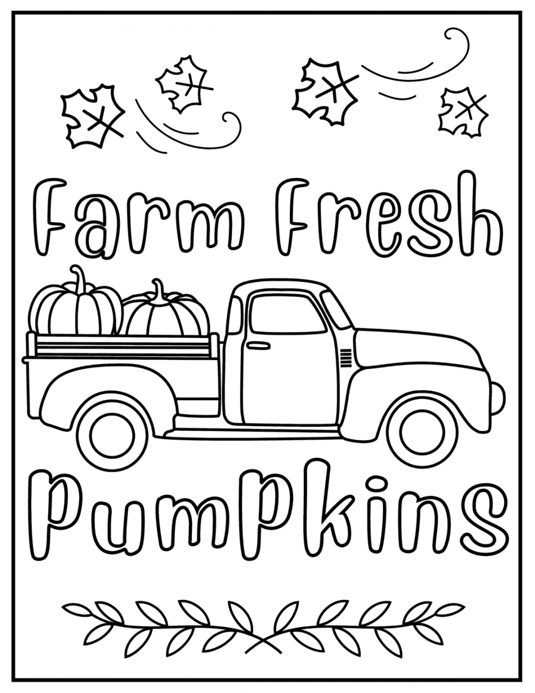 Free Printable Fall Coloring Pages - Prudent Penny Pincher